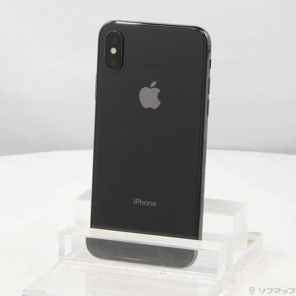  〔中古品〕 iPhoneX 256GB スペースグレイ MQC12J／A SIMフリー【305】 スマートフォン本体
