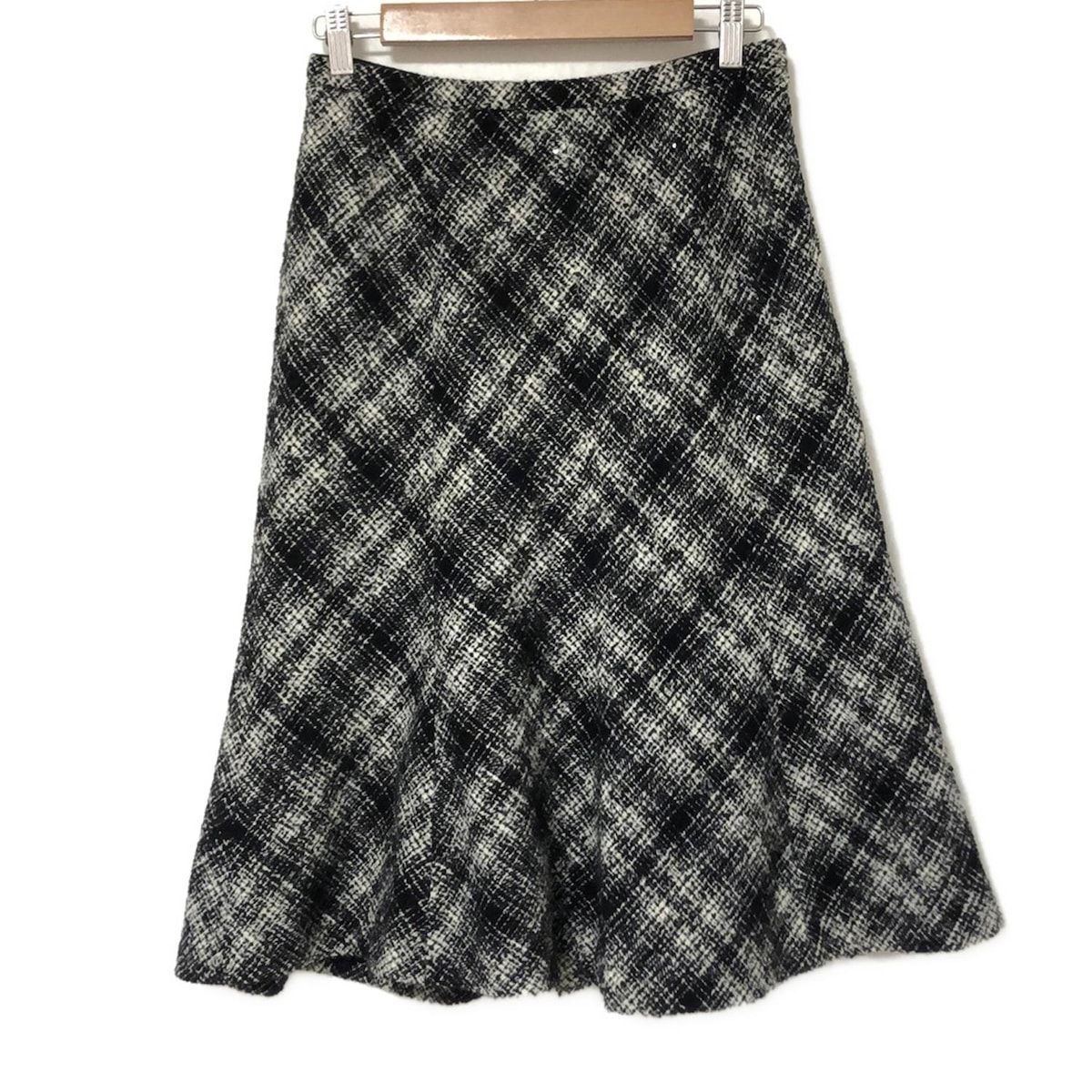 Leilian(レリアン) スカート サイズ11 M レディース美品 - 白×黒
