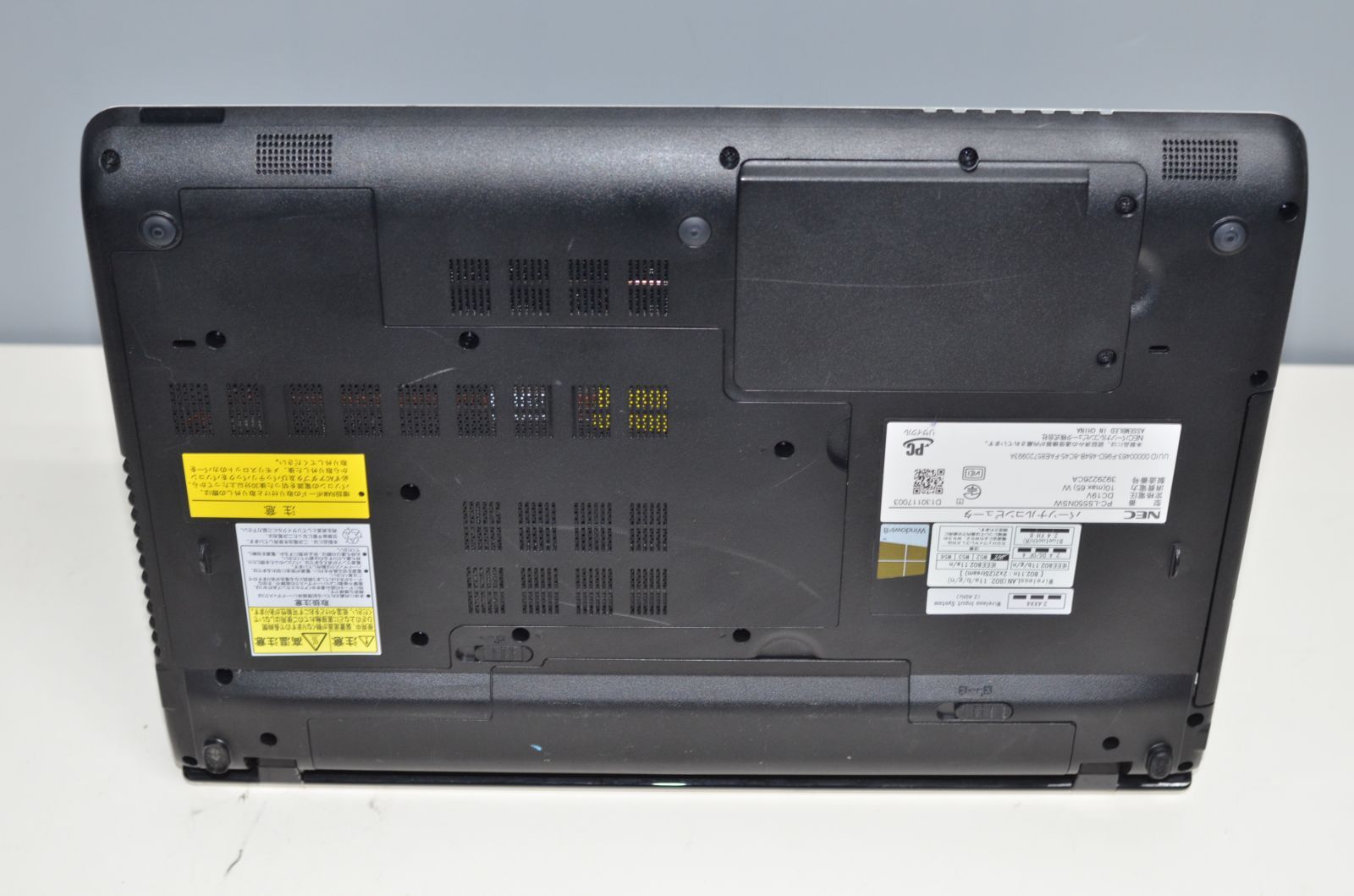 中古ノートパソコン NEC LS550/N Windows11+office 爆速SSD256GB 高