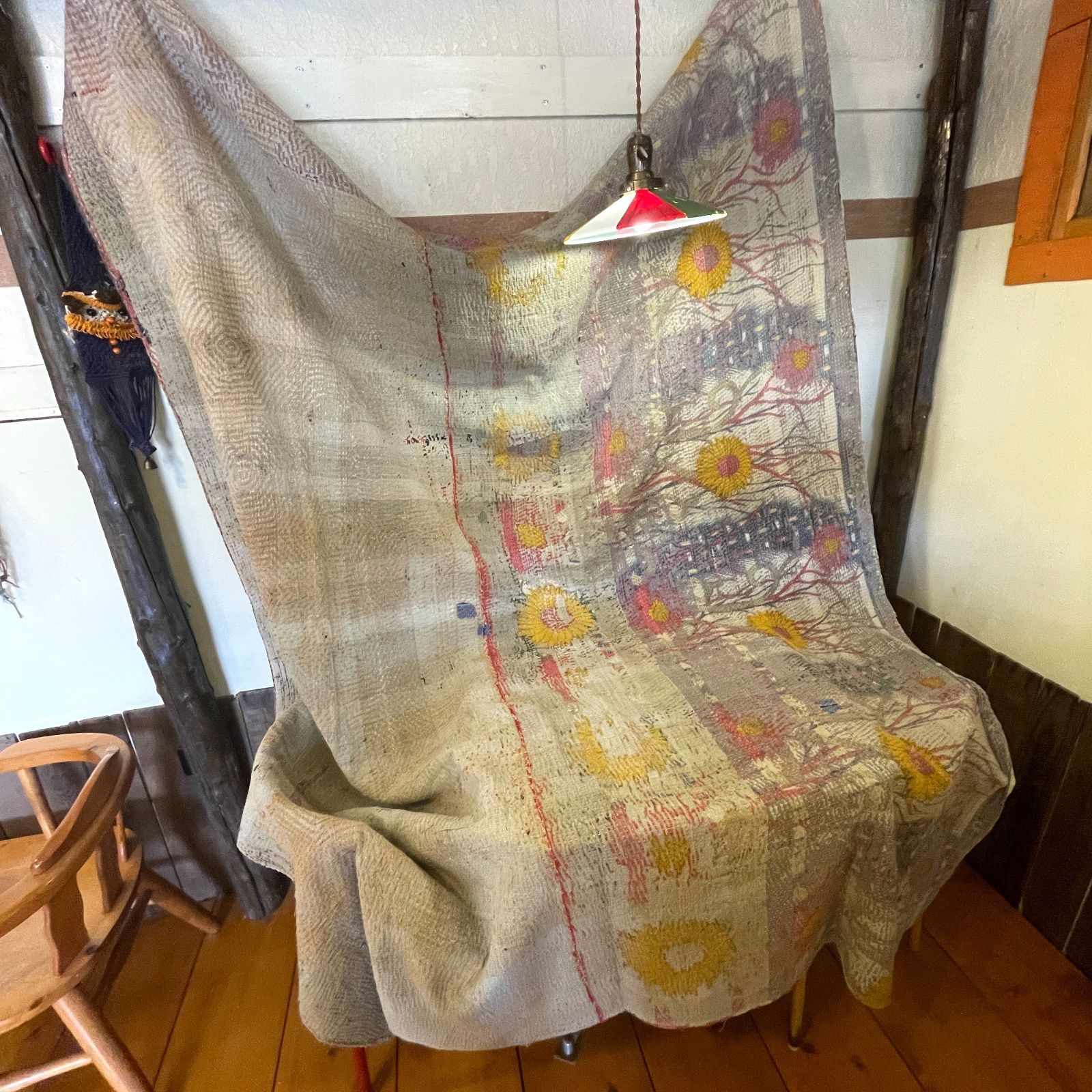 インド製ヴィンテージカンタラリーキルト アートマルチカバー 最安値