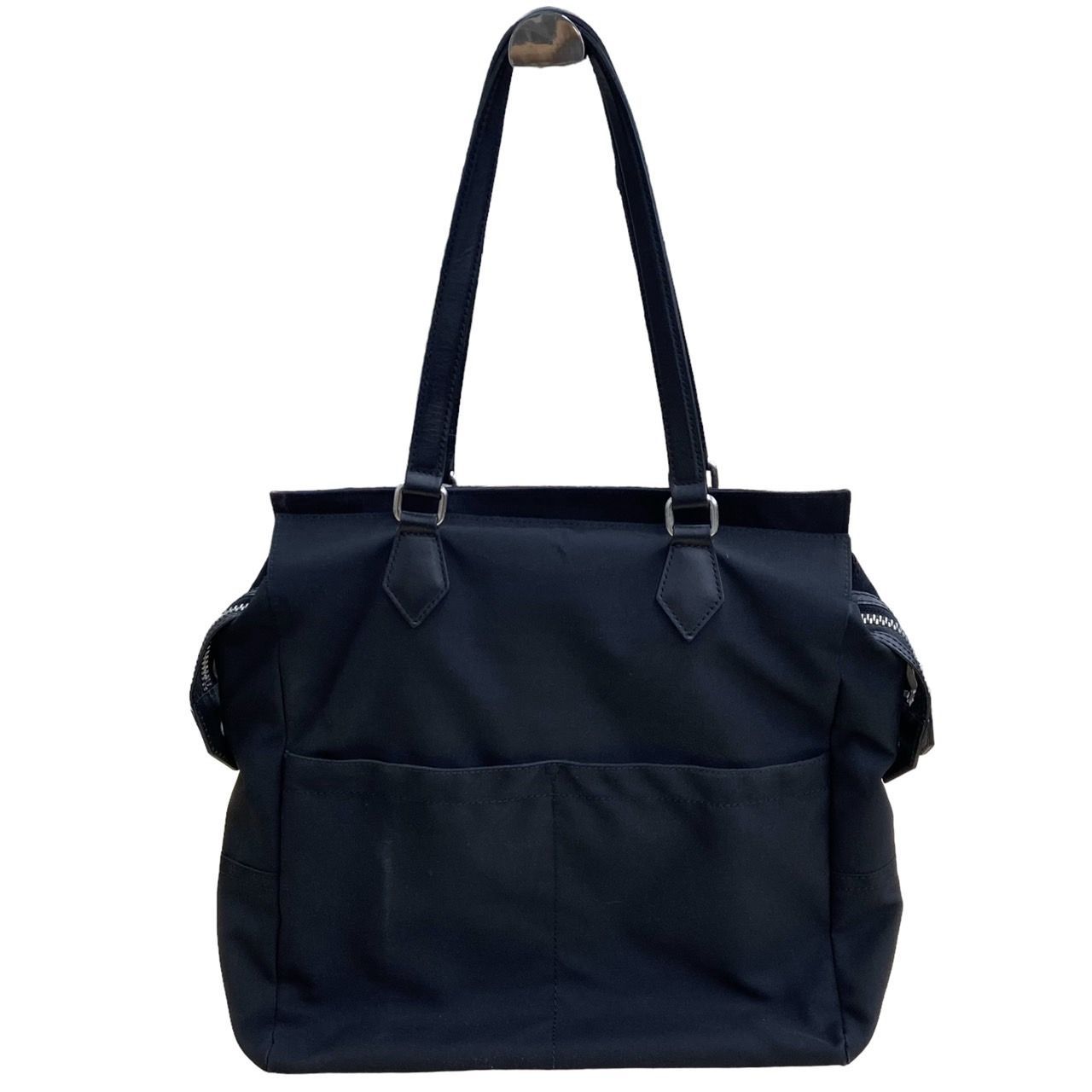 ヴィヴィアンウエストウッド　トートバッグ　ハンドバッグ　レザー　ナイロン　黒 Vivienne Westwood ヴィヴィアンウエストウッド トートバッグ