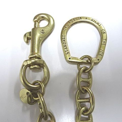 STANDARD CALIFORNIA Button Works SD Key Chain Brass ボタンワークス x カリフォルニア キーチェーン ブラス