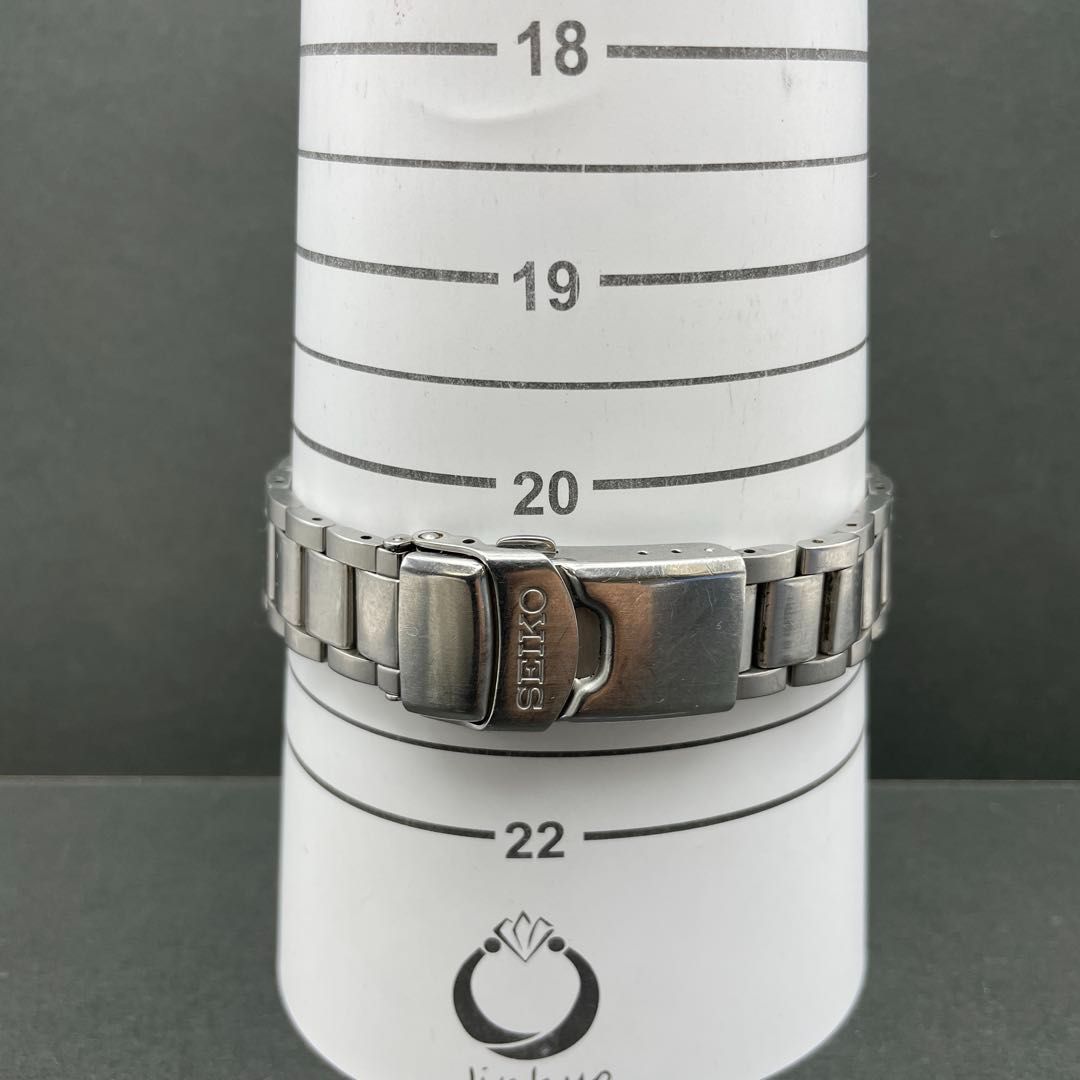 動作OK】SEIKO 7N42-8260 黒文字盤 メタルブレス ミリタリーウォッチ