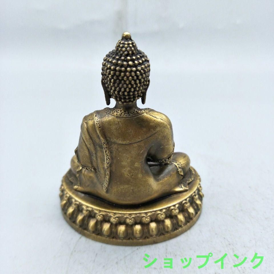 仏教美術 薬王菩薩仏像 小仏像 銅製 薬王菩薩 銅造彫金仕上げ