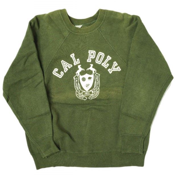 Champion チャンピオン 60s C中ランタグ CAL POLY 2段フロッキー  