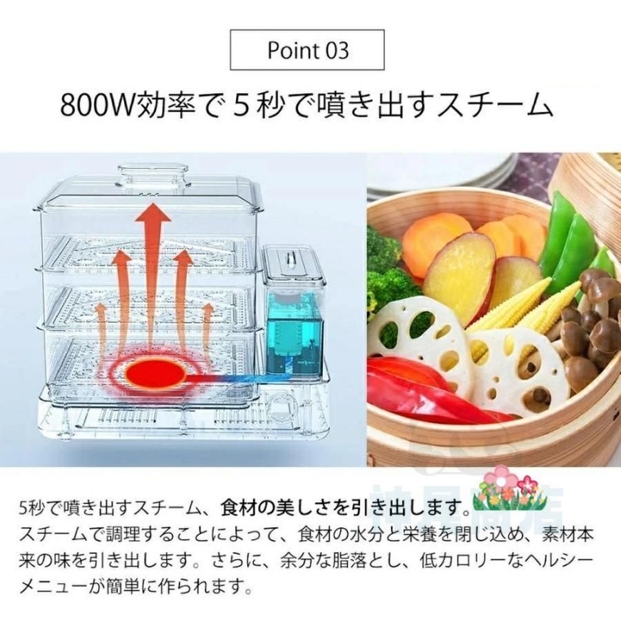コンパクトフードスチーマー