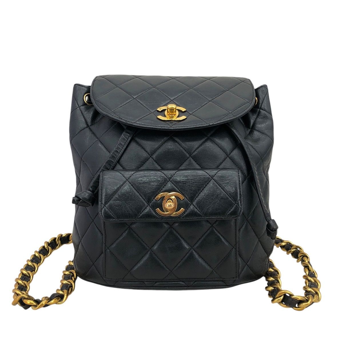中古】 CHANEL シャネル マトラッセ バックパック A10177 ターンロック 