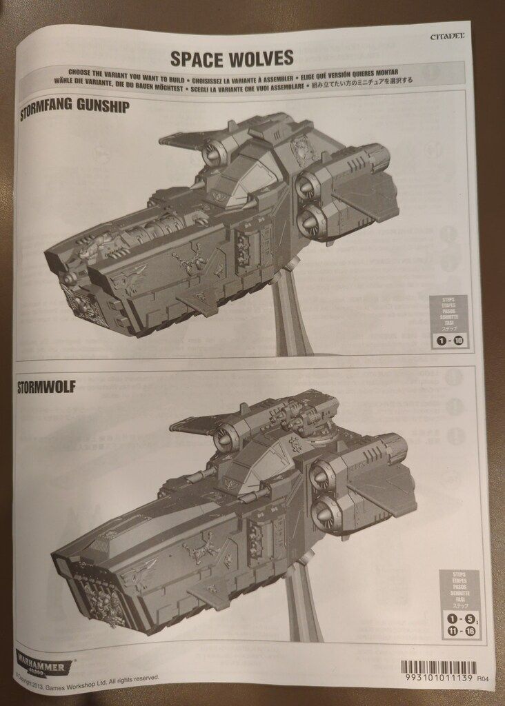 GAMESWORKSHOP WARHAMMER40000 SPACE WOLVES Stormfang Gunship 2020