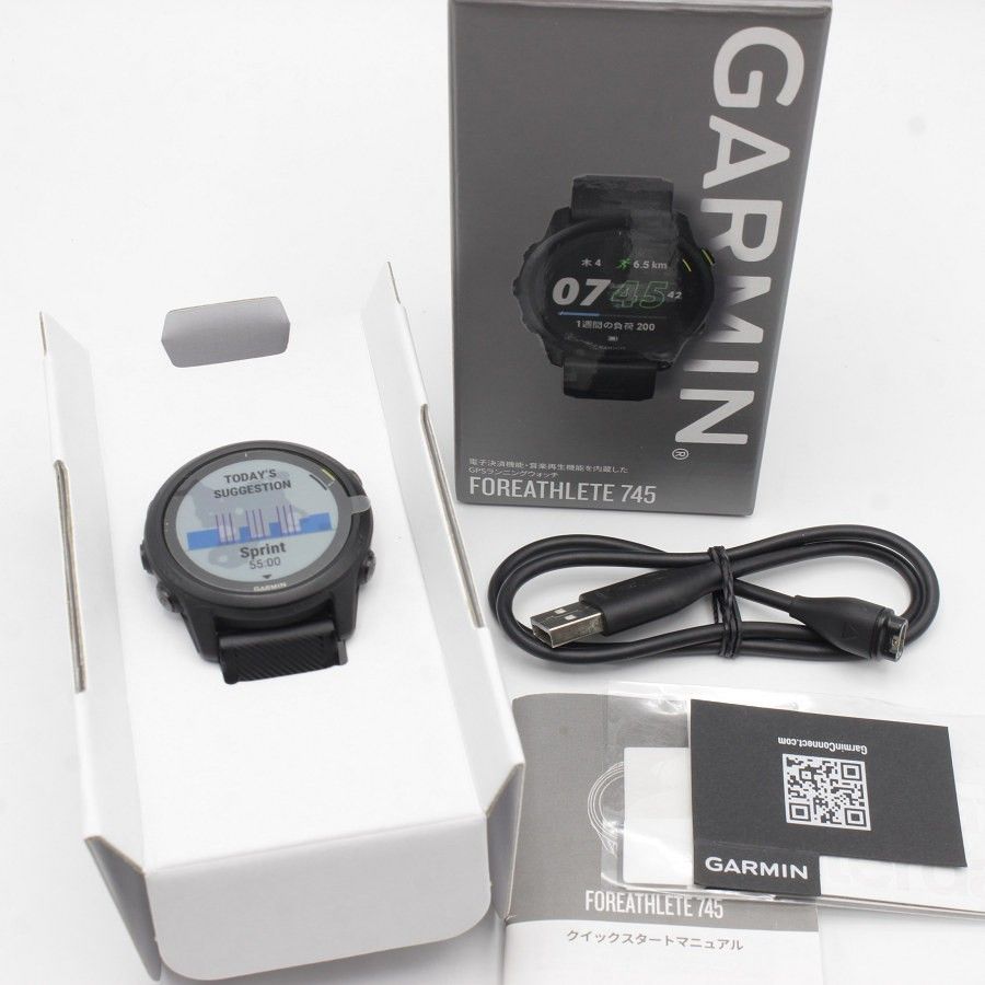 GARMIN ForeAthlete 745 Black 010-02445-40 ガーミン フォアアスリート スマートウォッチ 本体