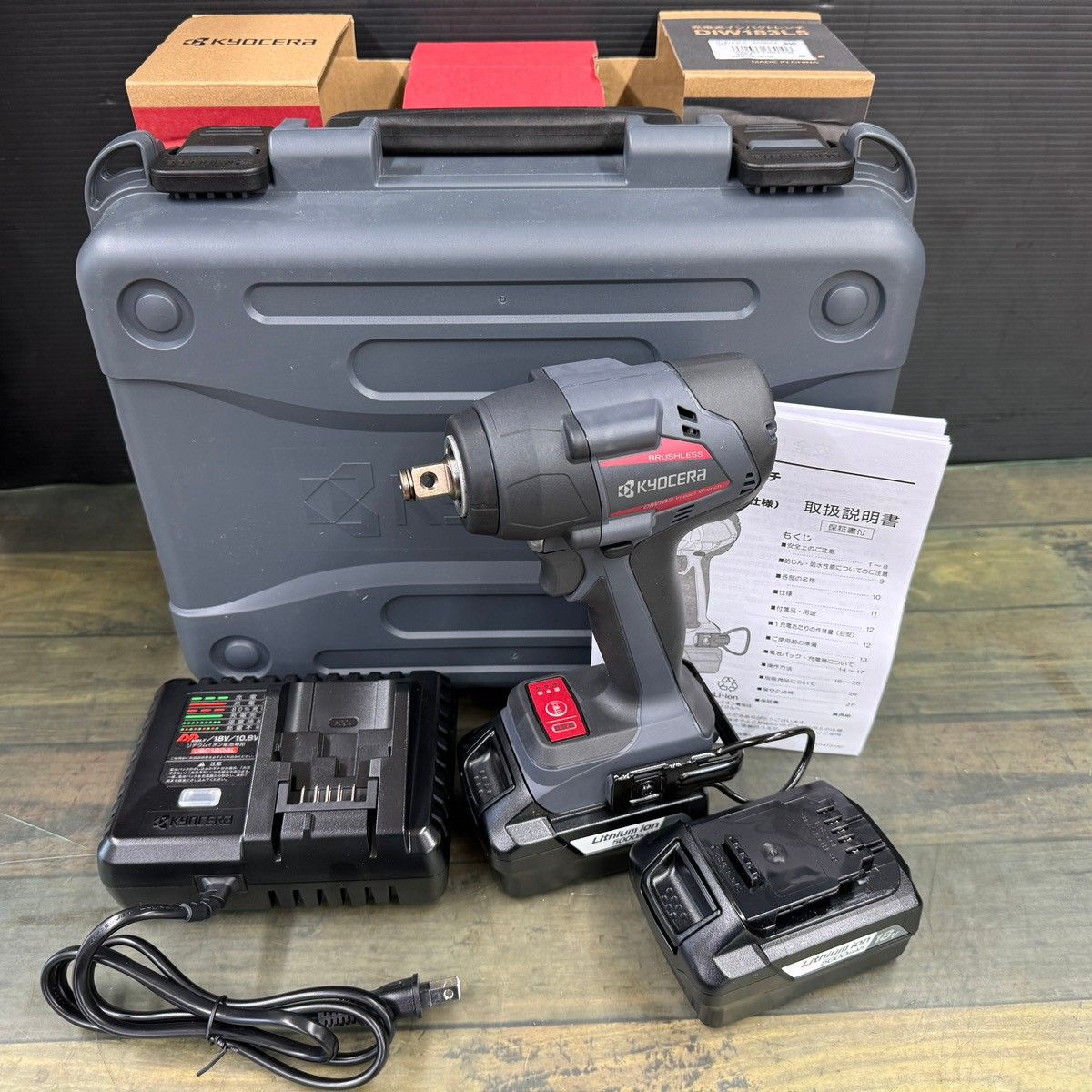 〇京セラ(リョービ) コードレスインパクトレンチ DIW183L5 655800A ブラック【東大和店】