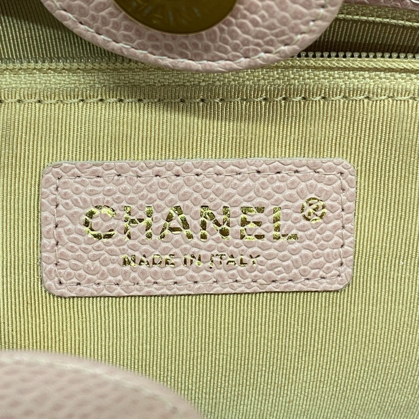 シャネル Chanel シャネル トートバッグ マトラッセ チェーンショルダー キャビアスキン ピンク レディース P1435150 DECORATOM_COM_BR