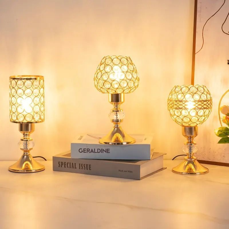 ナイトランプ 照明 間接照明 クリスタル テーブルランプ LED デスク 