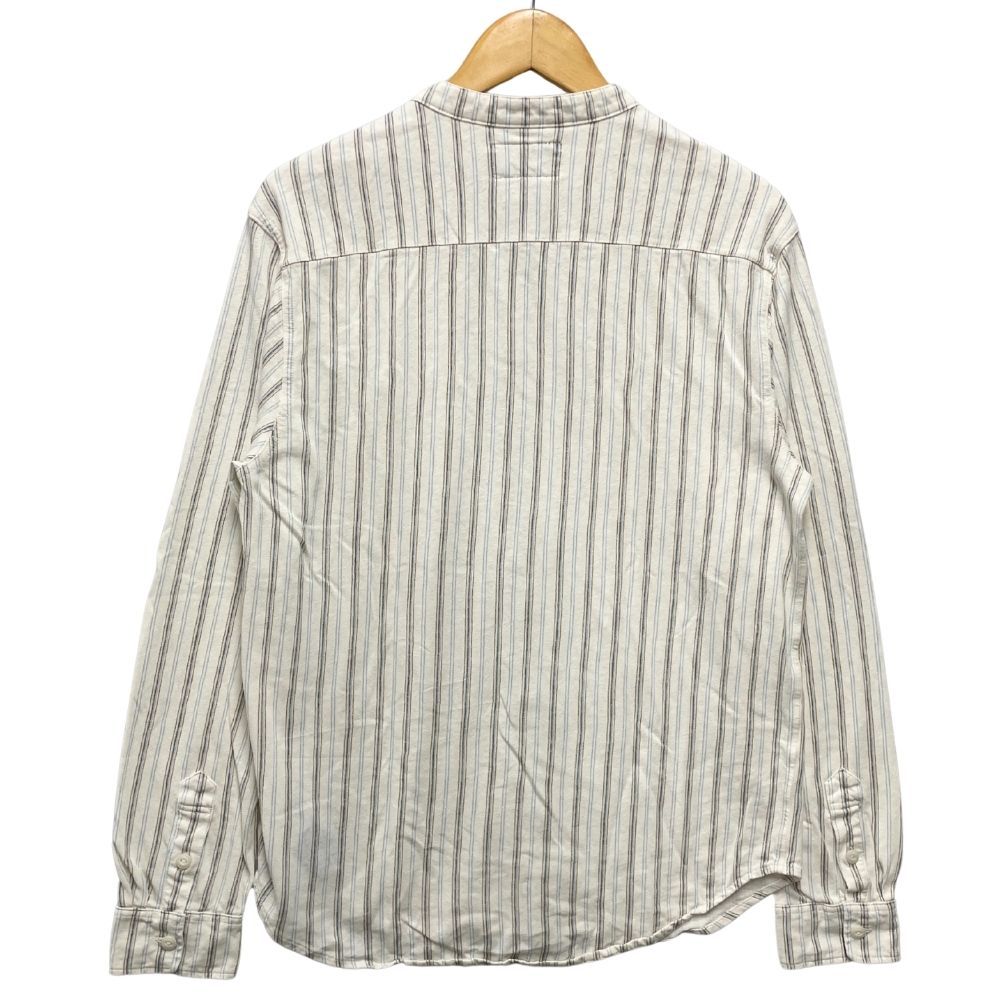 ヴィンテージ風【RRL】ストライプ コットンジャージー シャツ ストライプド リネンコットン ジャージー シャツ（シャツ