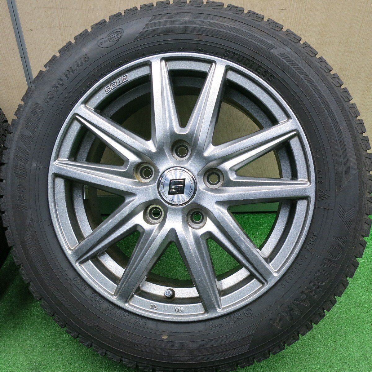 バリ溝 YOKOHAMA IG50 PLUS 165/65R15 2015年製 スタッドレスタイヤ 4本セット 売り切り！ 195⁄65R15 ヨコハマ冬タイヤ iG50PLUS バリ溝 2018年製造 4本 2018年製