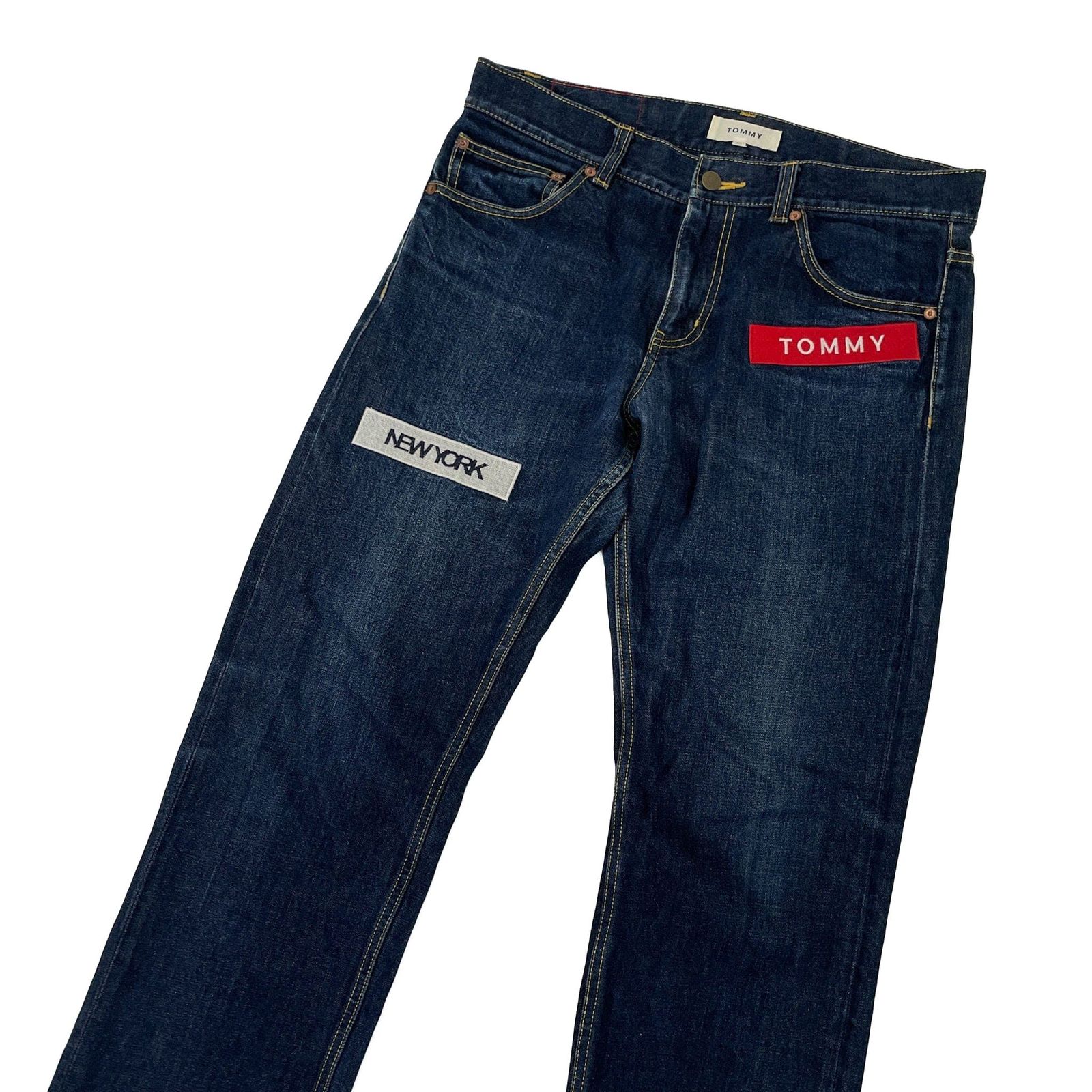 TOMMY HILFIGER トミーヒルフィガー デザイン デニムパンツ M/インディゴ