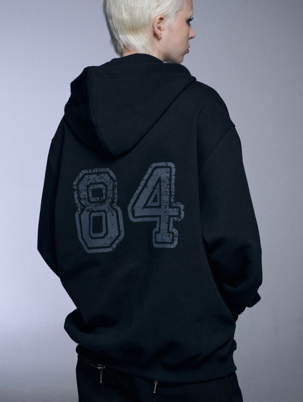 SETUP‐EXE OVERSIZED TWO-WAY ZIPUP HOODIE