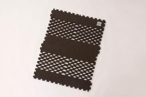 2営業日で発送 辻一 すのこ型吸湿マット ブロックタイプ TJI-661 ブラウン