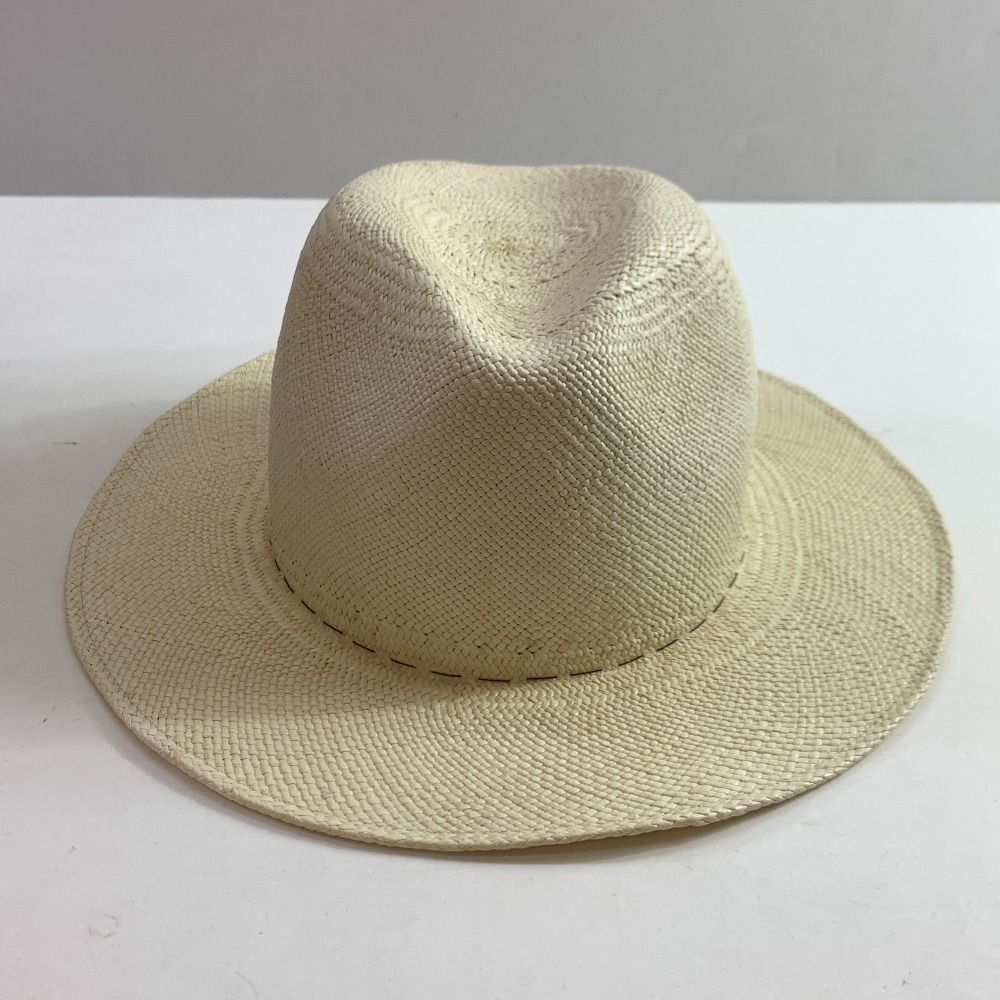 エルメス(モッチ製)のパナマハット　珍品だと思います HERMES エルメス MOTSCH モッチエルメス レザー バケットハット