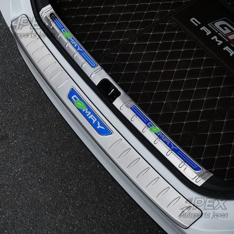 トヨタ カムリ ラゲッジステップカバー アウトサイド トランクガードプロテクター CAMRY 8代目 ステンレス 1P