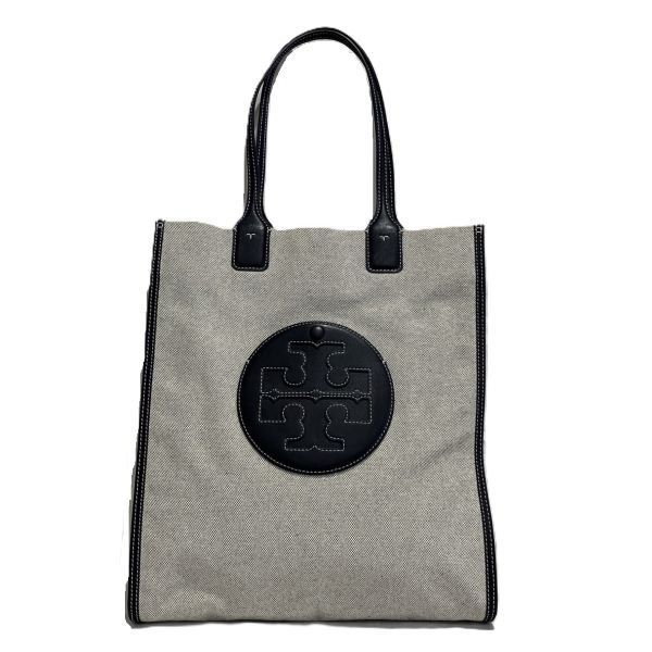 トリーバーチ ELLA CANVAS NS TOTE 80369 キャンバス×レザー バッグ トートバッグ レディース