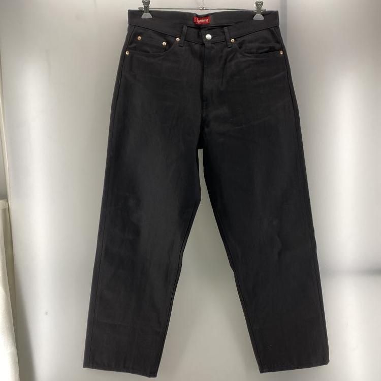 supreme シュプリーム regular jean 32 ブラック 22ss 中古】Supreme 25SS Rigid Baggy Selvedge Jean ブラック サイズ