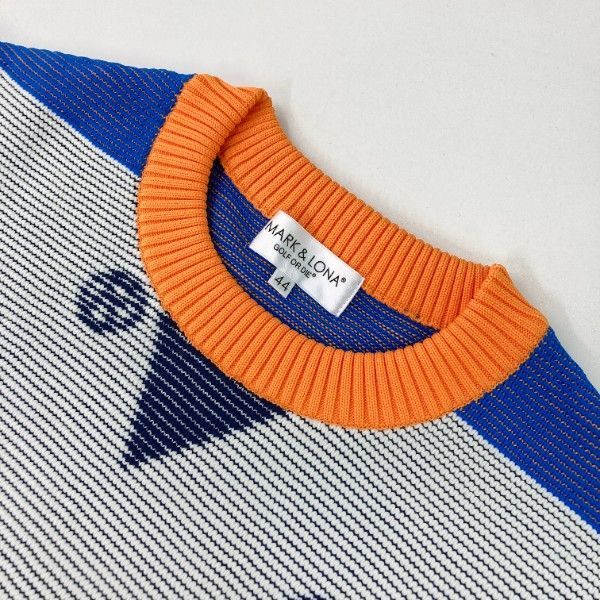 MARK&LONA マークアンドロナ ニット セーター オレンジ系 44