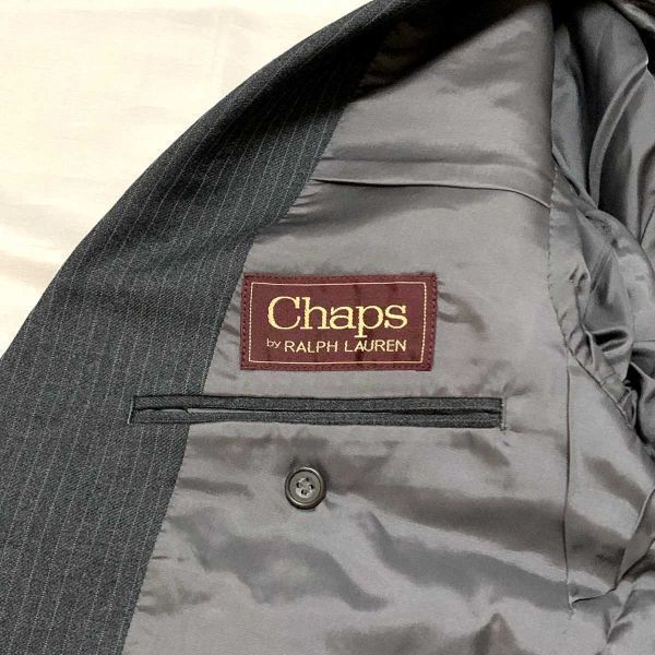 Chaps/ラルフローレン【AB3 160】上下セットアップ/3ピーススーツ/秋冬/ジャケット/パンツ/ベスト★ブラック★黒★▽2-238 Chaps/ラルフローレン【AB3 160】上下セットアップ/3ピーススーツ/秋冬