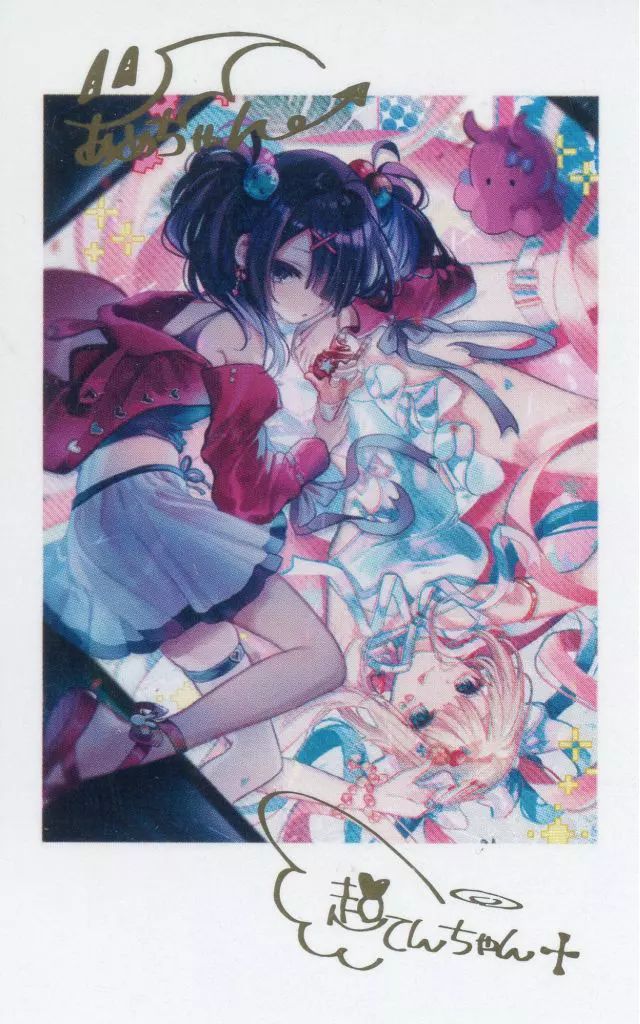 ニディガチェキトレカ バラ売り可！！！ 中古】キャラカード 超絶最かわてんしちゃん＆あめちゃん(額縁