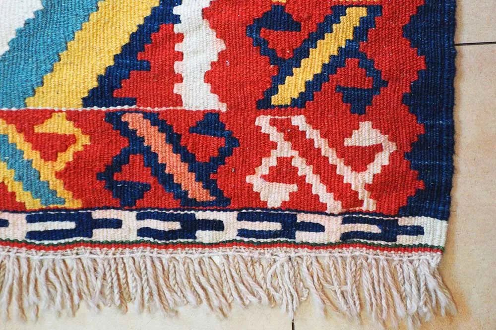 ペルシャ手織り キリム スマク 127×80cm　トライバル　ヴィンテージラグ ペルシャ手織り キリム スマク 127×80cm トライバル ヴィンテージラグ