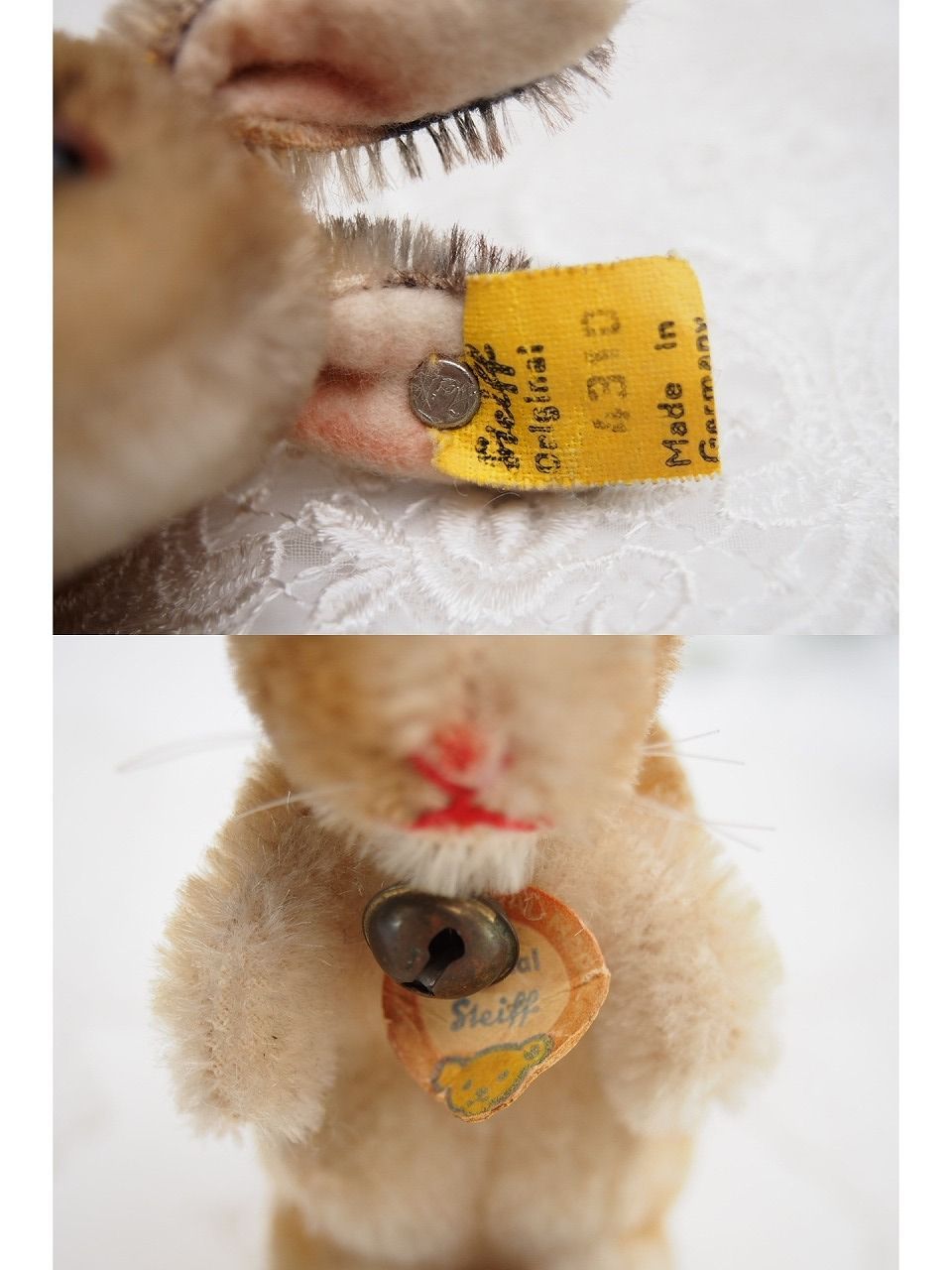 Steiff - シュタイフ★Manni Rabbit ID&#39;s完品★ウサギのマニー/兎/ラビット シュタイフ Hase Manni うさぎ