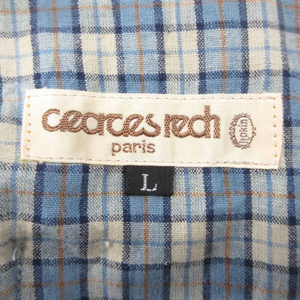 美品 GEORGES RECH ジョルジュ レッシュ リネン チェック