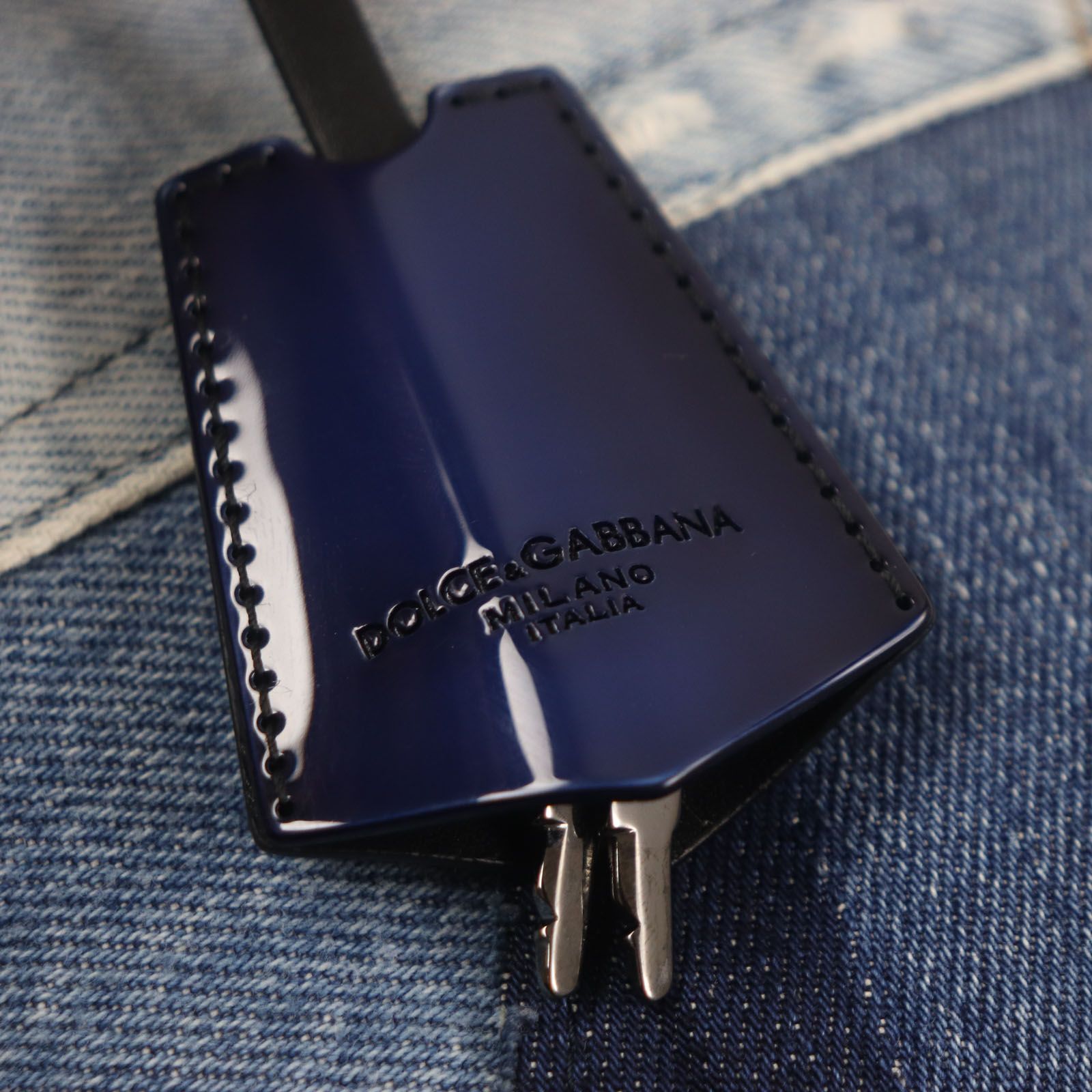 ✨美品✨ドルチェ&ガッバーナ　ショルダーバッグ パッチワーク デニム レザー 未使用品▽ドルチェ＆ガッバーナ パッチワークデニム レザー使い