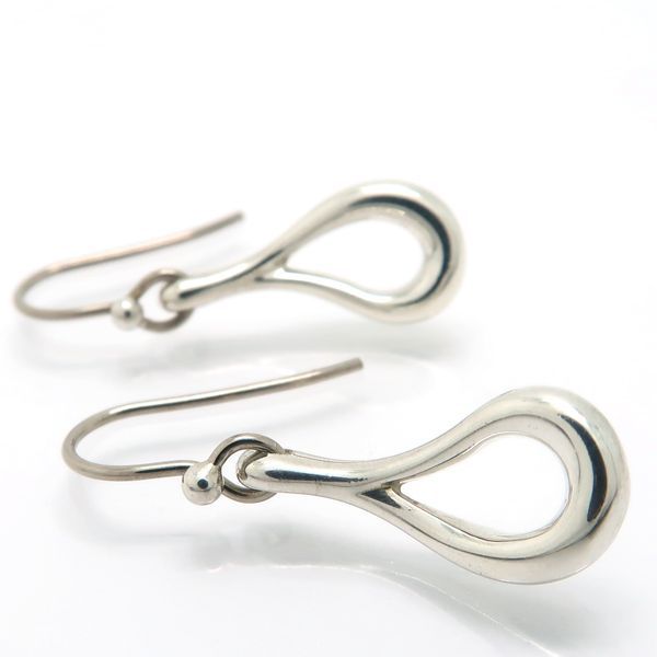TIFFANY&Co. オープン ティアドロップ ピアス 925 シルバー PERETTI