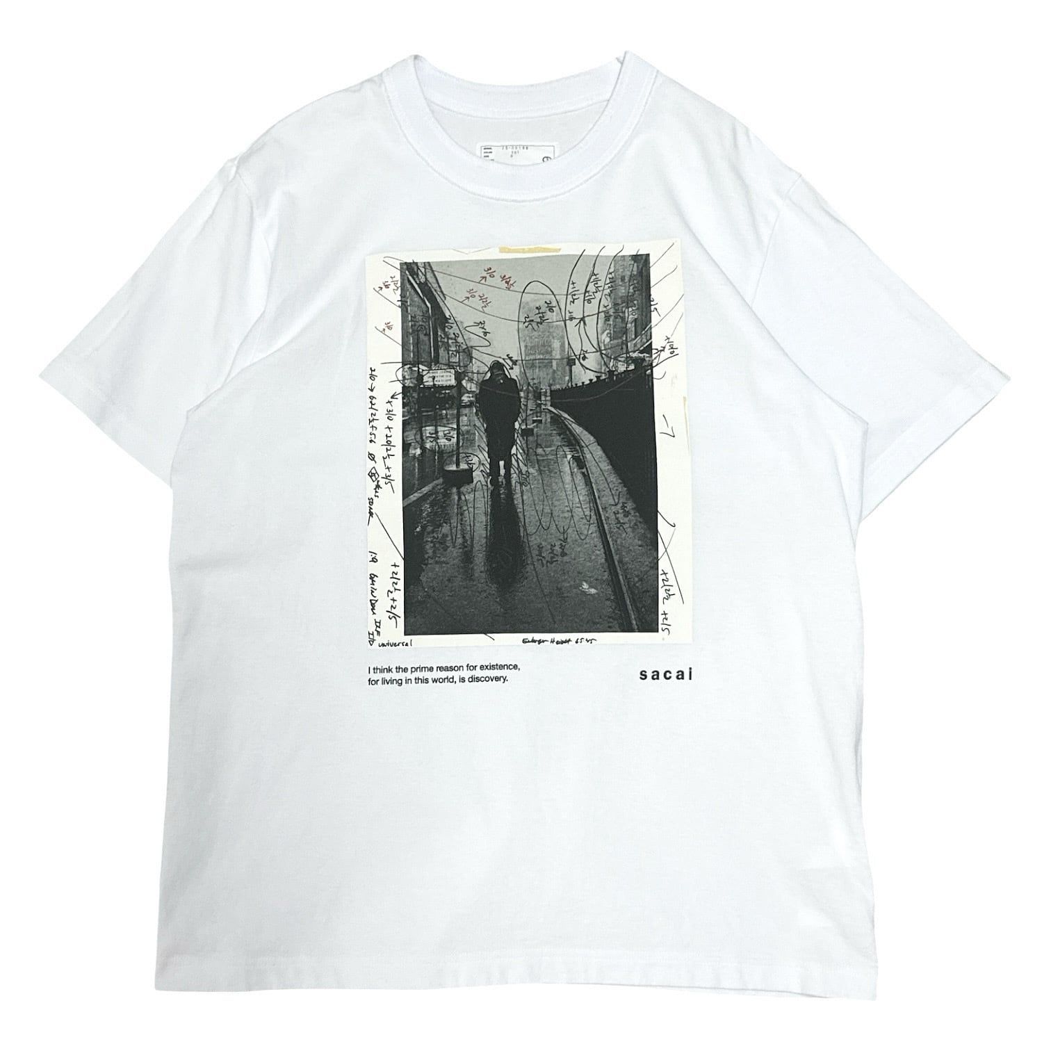 sacai × james dean print ポートレートTシャツ 25SS sacai - 2 SACAI 25SSジェームスディーン Tシャツ 白 James