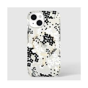 2営業日で発送 Case-Mate iPhone 15 KSNY Protective HS MS Multi Floral Black White MC KS052418-04