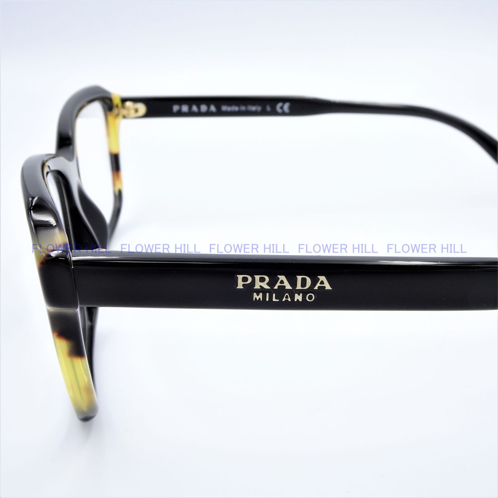PRADA プラダ メガネ フレーム VPR01V 389 ブラック/ハバナ イタリア製 