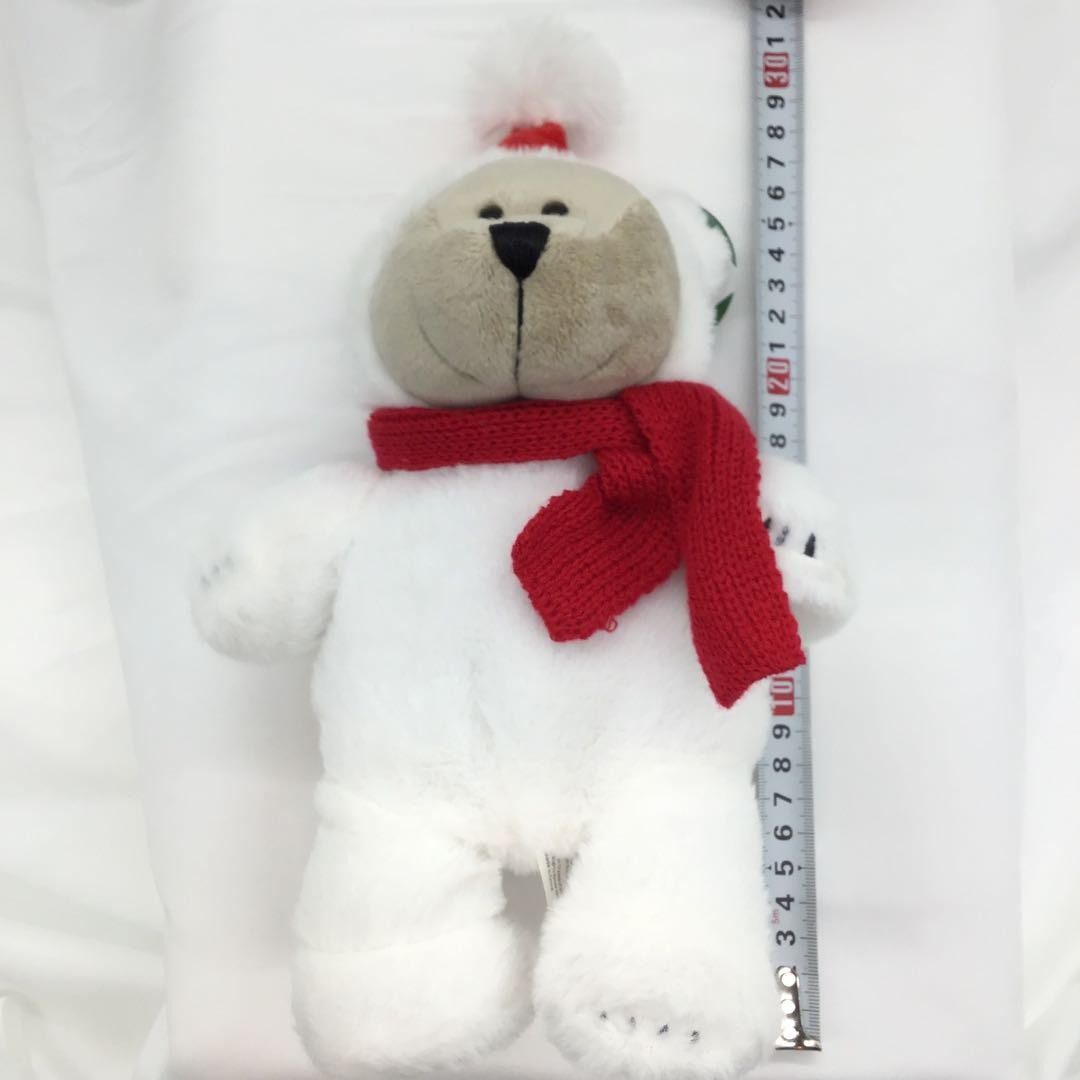 タグ付 starbucks ベアリスタボーイ クマ サンタ ぬいぐるみ マフラー