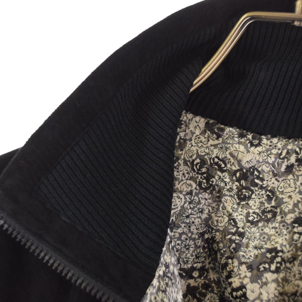 NUMBER (N)INE 皮革スエード カート期 レザー切替 ニットジャケット NUMBER (N)INE (ナンバーナイン) カート期 スウェードレザー切替