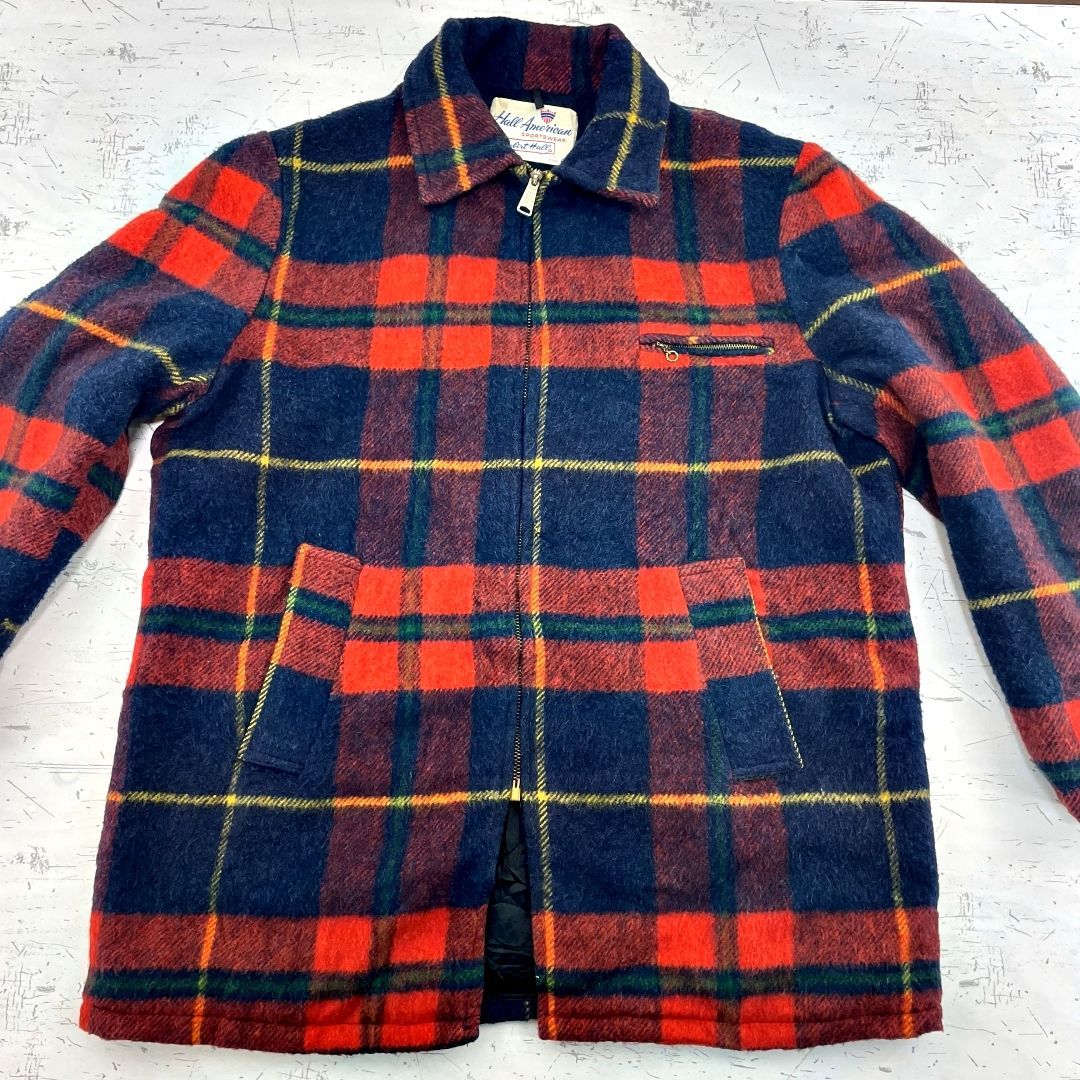 US古着・50s・ヴィンテージ】Hall American ホールアメリカン チェック  