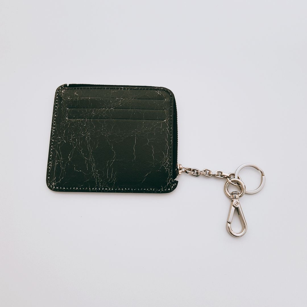 Acne Studios クラックレザーコインケース Acne Studios ジップレザーウォレット (Acne Studios/コイン