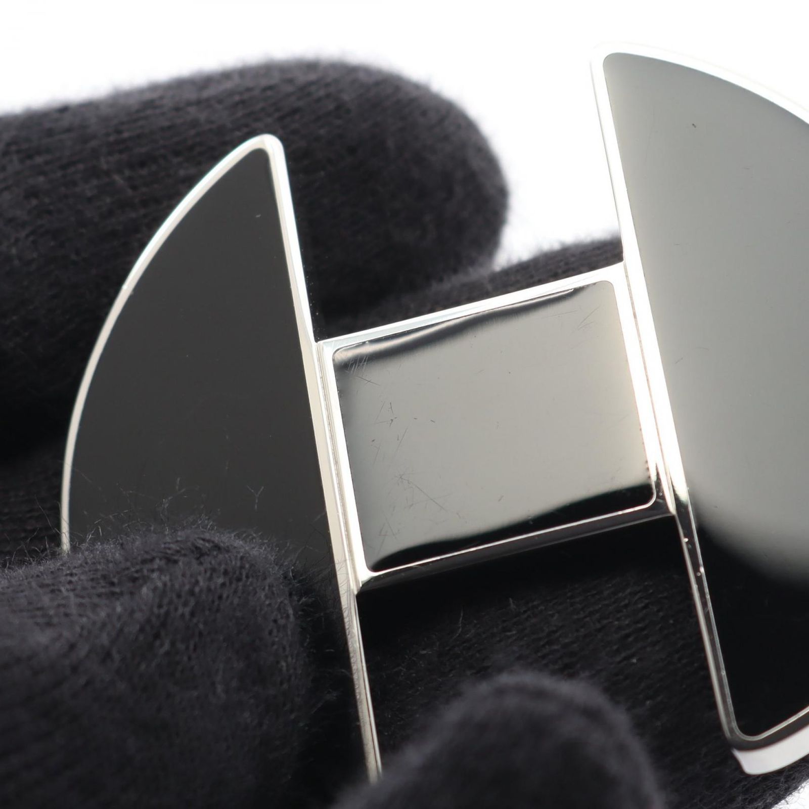 エルメス HERMES バレッタ Hモチーフ ヘア ステンレススチール バレッタ レディース Used A DECORATOM_COM_BR