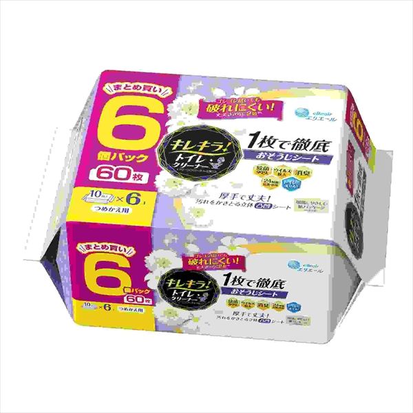 クリーンフローラル詰替用６０枚 １０枚×６Ｐ