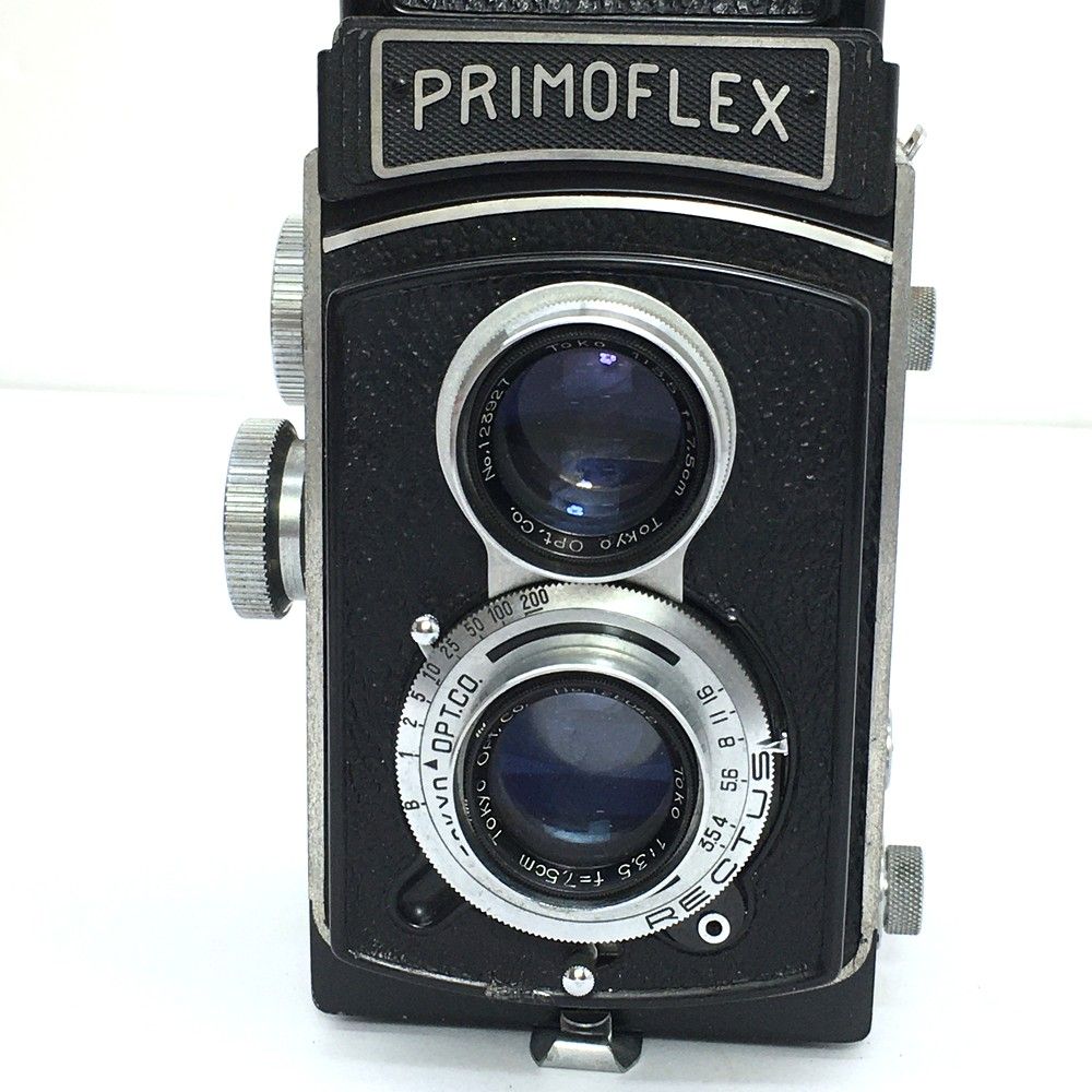 □PRIMOFLEX RECTUS プリモフレックス 東京光学 1:3.5 7.5cm 二