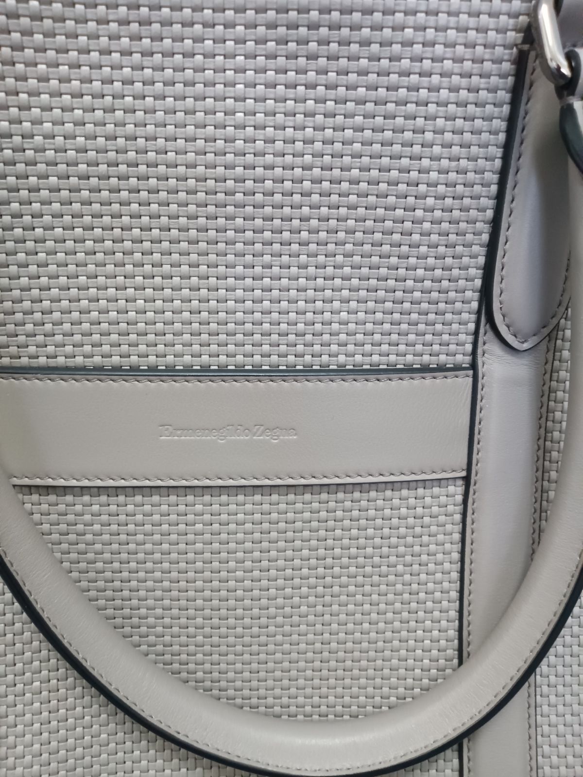 Ermenegildo Zegna PELLETESSUTA ペッレテスータ レザートートバッグ