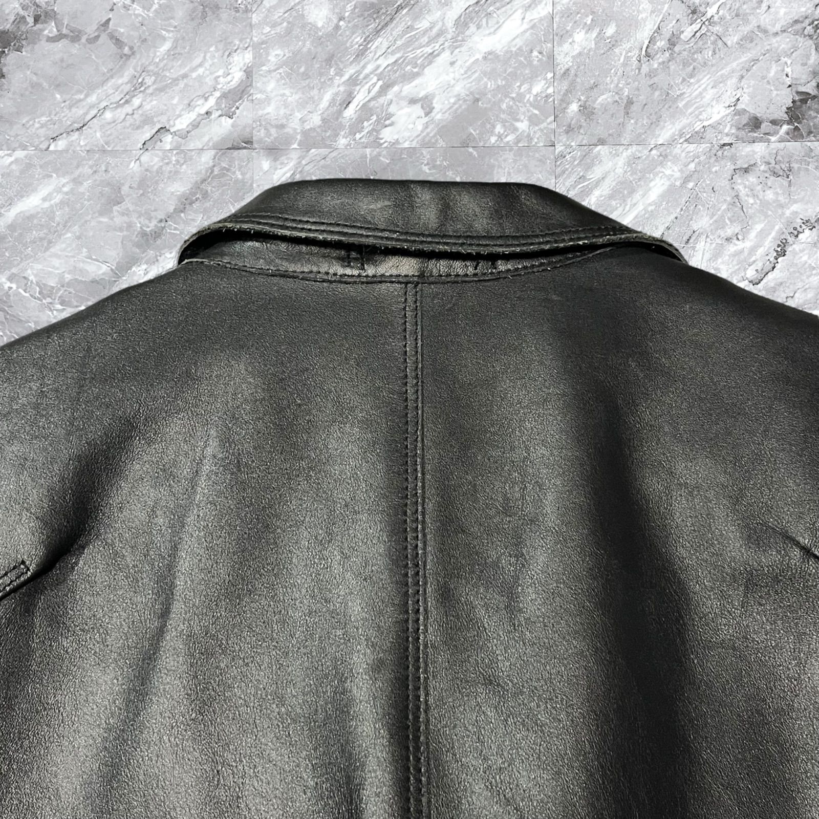 JUN MEN ジュンメン レザージャケット 牛革 本革 切りっぱなし カット 