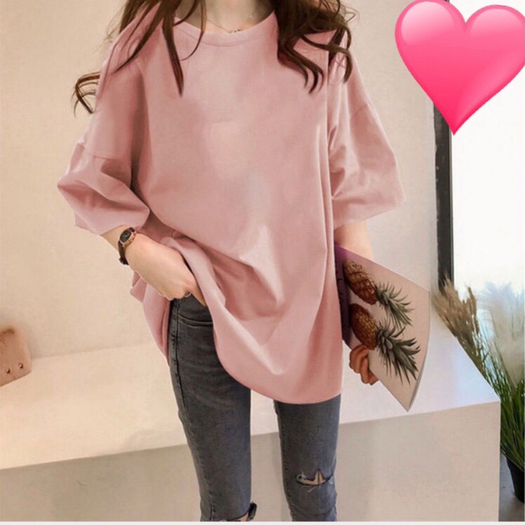 メルカリshops Tシャツ ロングシャツ 21夏新作 ゆるtシャツ レディース