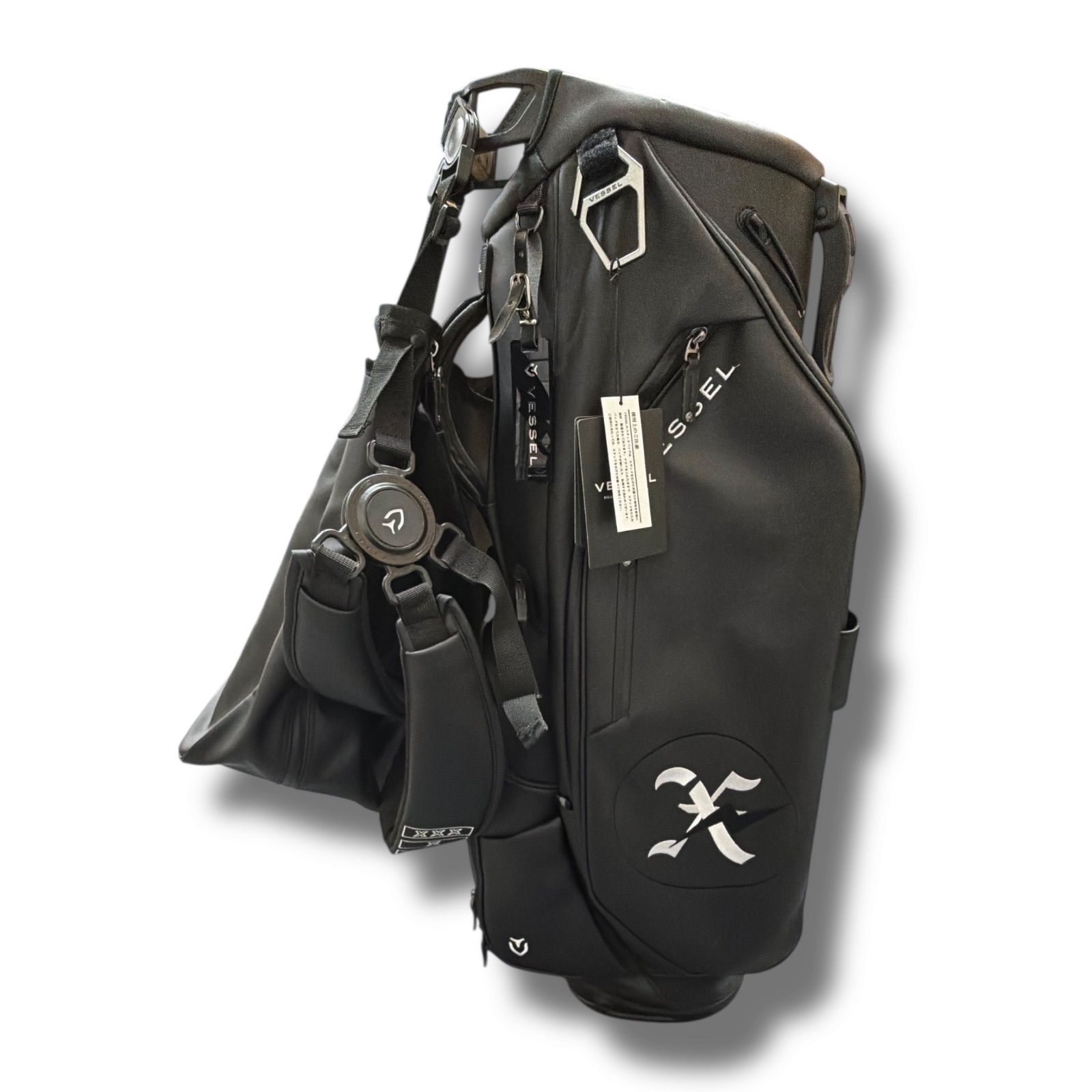 GOD SELECTION XXX x VESSEL x Fragment Design Golf Bag ゴルフバッグ スタンドバッグ ゴルフ用品 ゴッド セレクション トリプルエックス ベッセル フラグメント デザイン コラボ ブラック 575M7