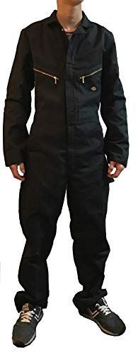 代引き可！【Dickies】ディッキーズ 長袖 カバーオール つなぎ LONG SLEEVE COVERALLS 「48799」 色:BLACK サイズ:XL