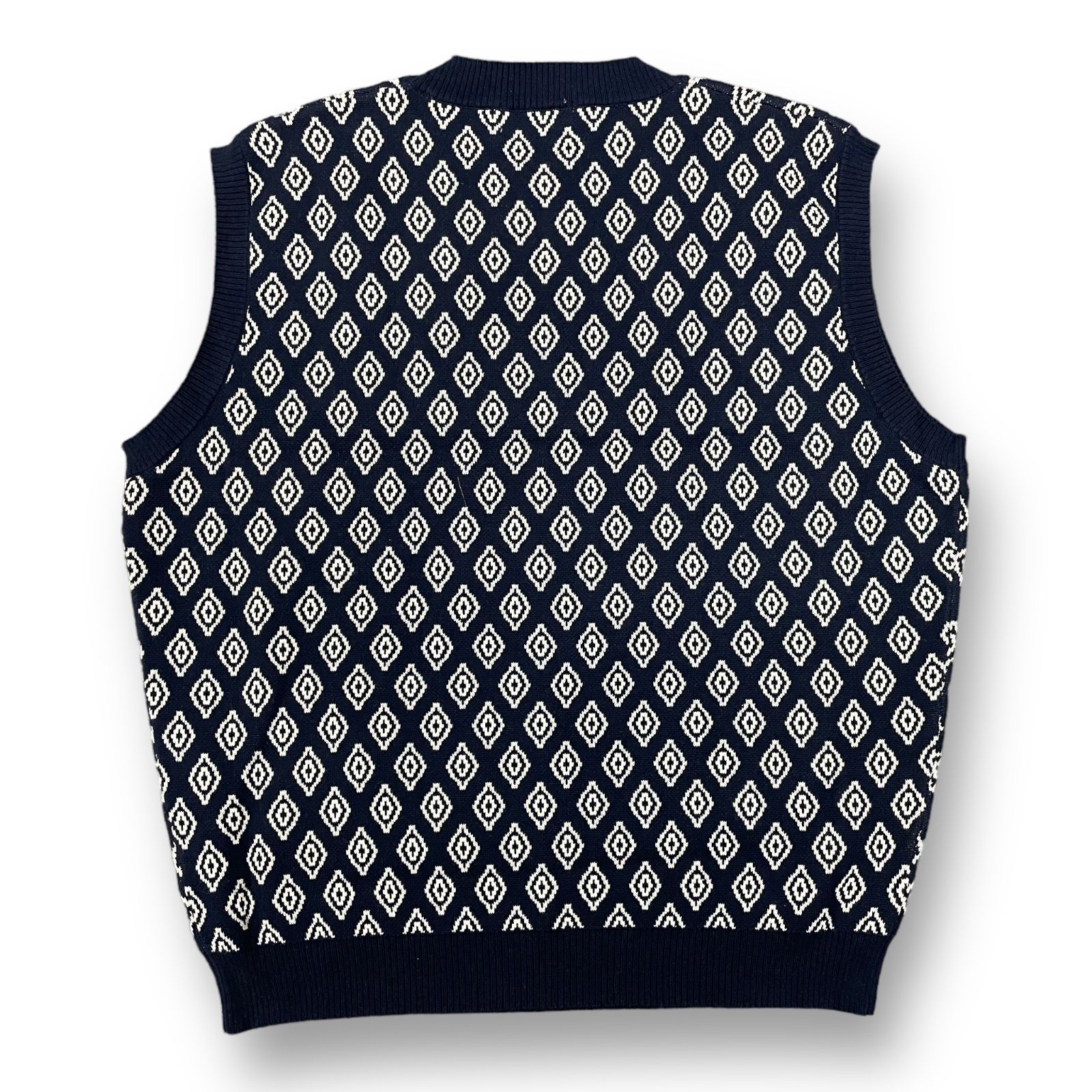 定価19800円 美品 TTT MSW 23SS Diamond Knit Polo Vest ダイヤモンド ニット ベスト ティー L - メルカリ