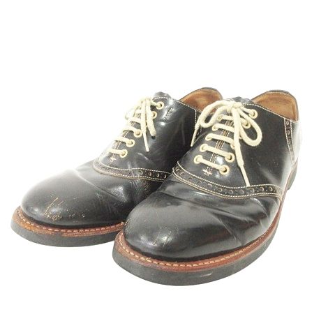 グラッドハンド GLAD HAND＆CO. × リーガル REGAL サドルシューズ ブーツ 靴 レザー 26.0 黒 ブラック